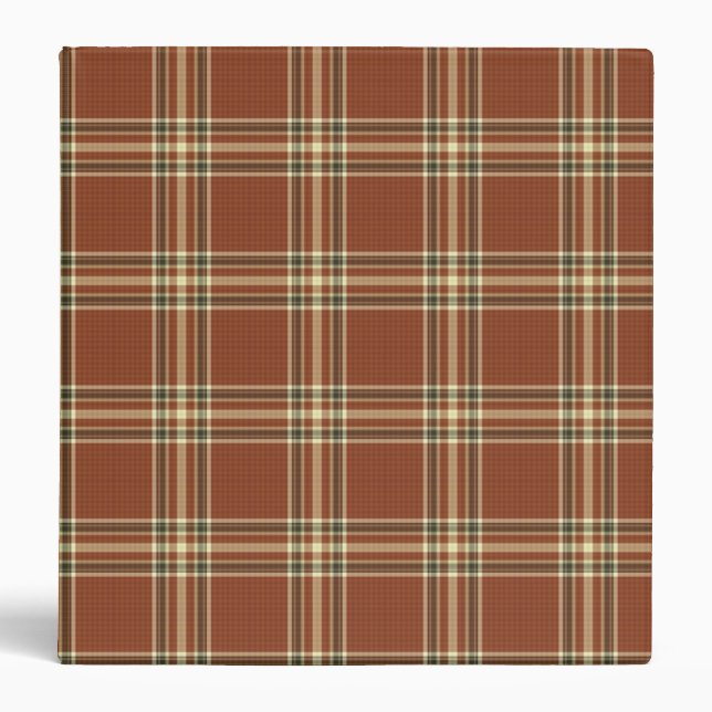 Brown Tartan Binder (Front)