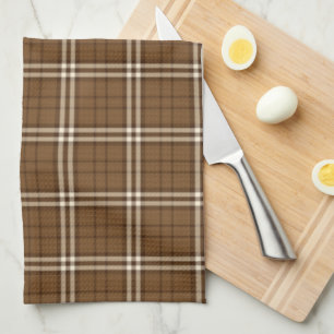 Brown Tartan Kitchen Towel