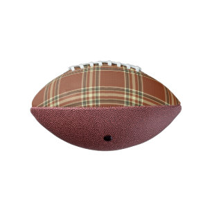 Brown Tartan Mini Football