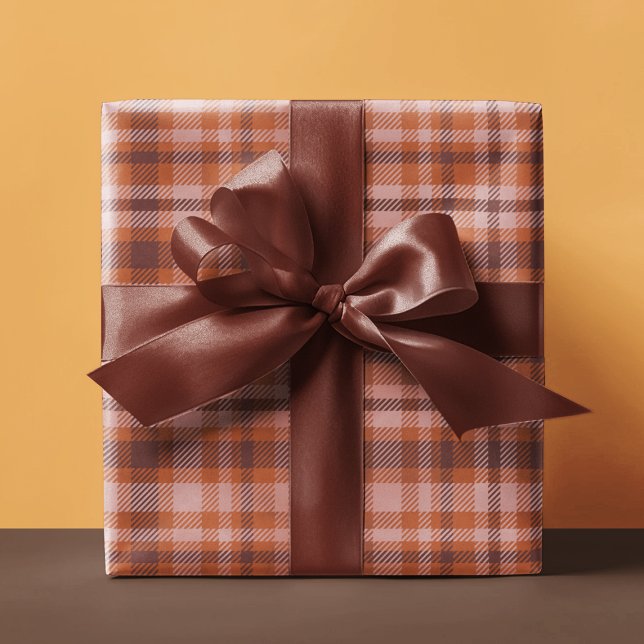 Brown Tartan Plaid Personalized Wrapping Paper (Brown Tartan Plaid Personalized Wrapping Paper
)
