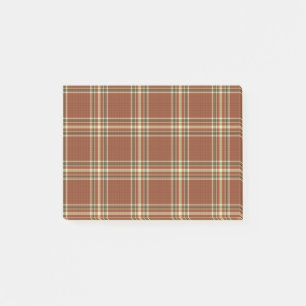 Brown Tartan Post-it® Notes