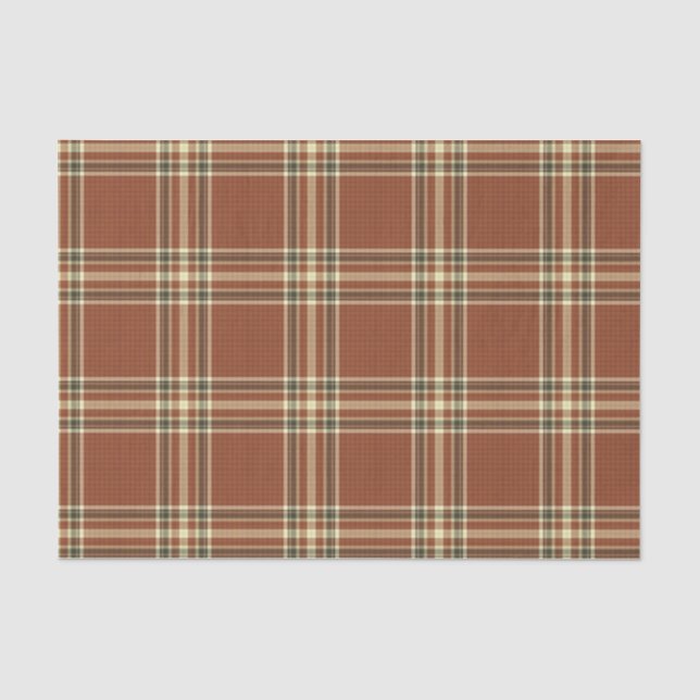 Brown Tartan Tissue Paper (Front)
