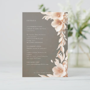 Brown taupe pêche couleur rose carte de détails