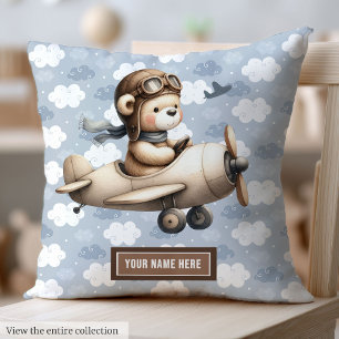 Brown Teddy Bear Baby shower Coussin Idée cadeau