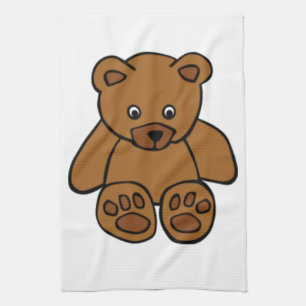 Brown Teddy Bear Kitchen Towel