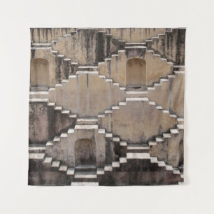 Brown temple design tapestry