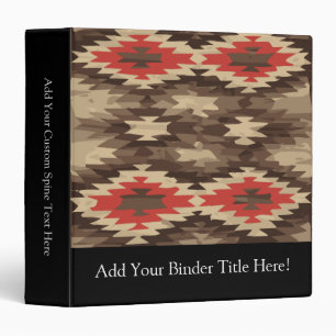 Brown/Terra Cotta Pattern Binder
