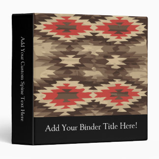 Brown/Terra Cotta Pattern Binder
