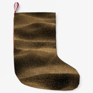 BROWN TEXTILE IN CLOSE UP PHOTOGRAPHY SMALL CHRISTMAS STOCKING