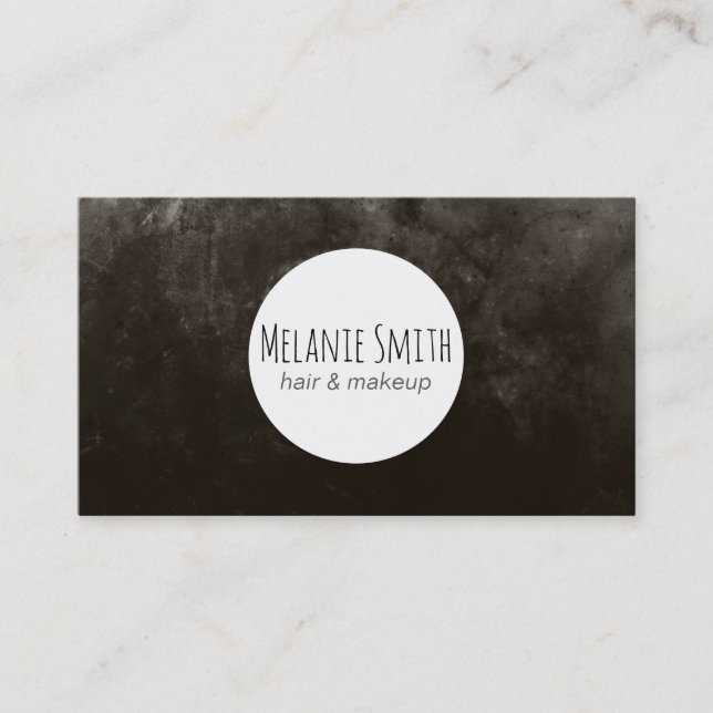 Brown Texture Business Card (Front)