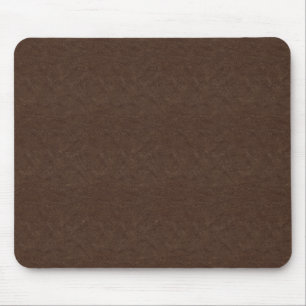 Brown Textured Leather Mouse Pad