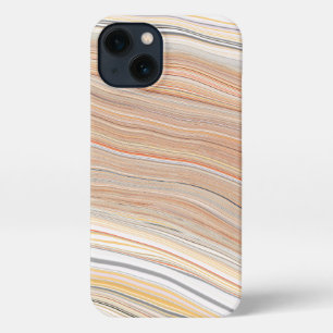 Brown Textured Marble iPhone 13 Case