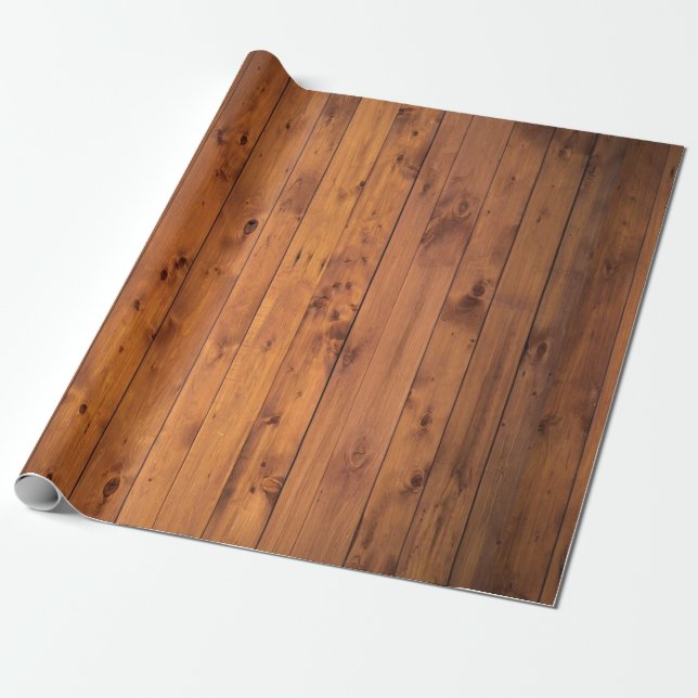 Brown textured wood  wrapping paper (Unrolled)