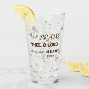  BROWN THANKSGIVING PSALM 9:1  GLASS