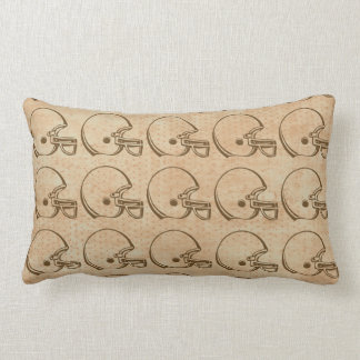 Brown theme football helmet pillow