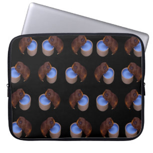Brown Thirsty Guinea Pigs, Laptop Sleeve