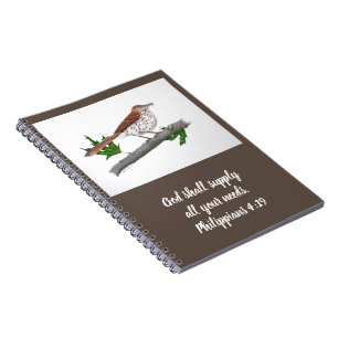 Brown Thrasher Notebook