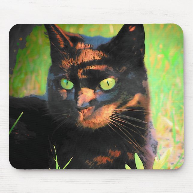 Brown Tiger Mouse Pad (Front)