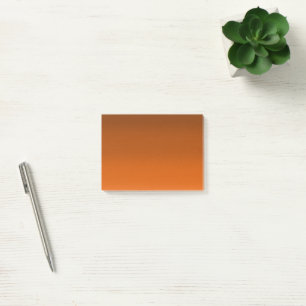 Brown to Orange Fade Post-it Notes