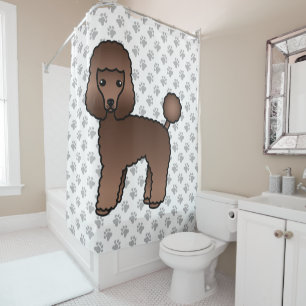 Brown Toy Poodle Cute Cartoon Dog