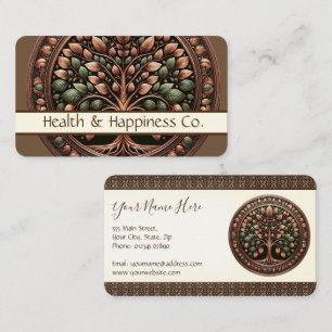 Brown Tree of Life Business Card