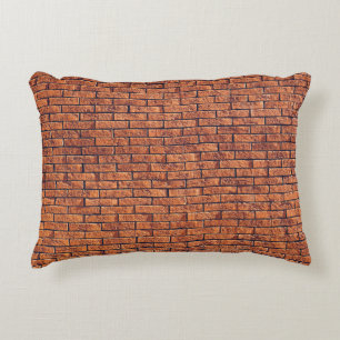 Brown tree trunk accent pillow