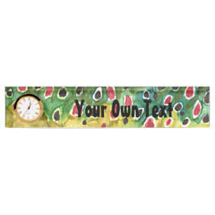 Brown Trout Angling Nameplate