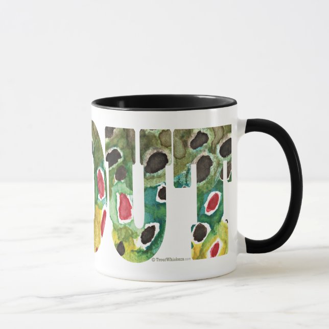 Brown Trout Design Mug (Right)