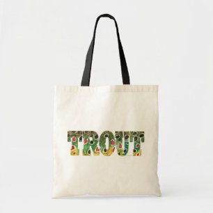 Brown Trout Design Tote Bag