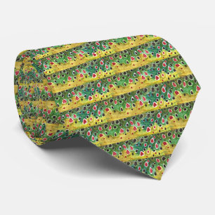 Brown Trout Fish Tie