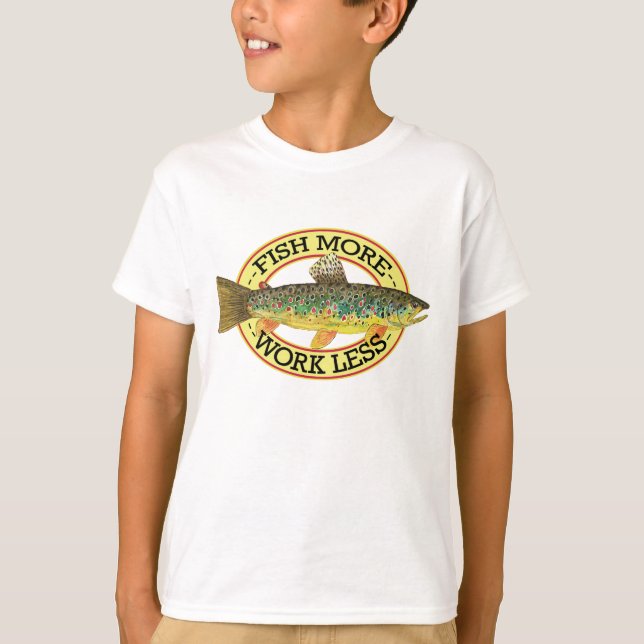 Brown Trout Fishing T-Shirt (Front)