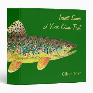 Brown Trout Fly Fishing Binder