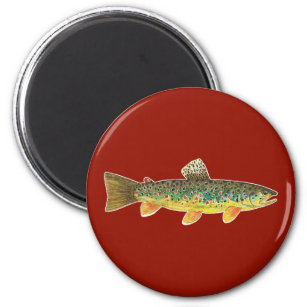 Brown Trout Fly Fishing Fisherman Angler Magnet