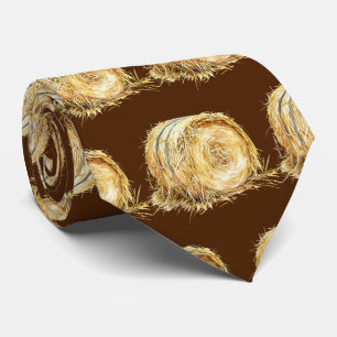 Brown Tumbleweed Rustic Country Farm Cravate