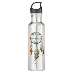 Brown Turquoise Dream Catcher 710 Ml Water Bottle