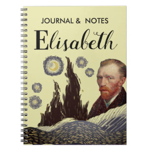 brown VanGogh unique name Notebook