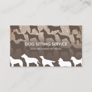 Brown Veterinarian Pet Animal Care Dog Training Business Card