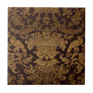 Brown vintage design tile