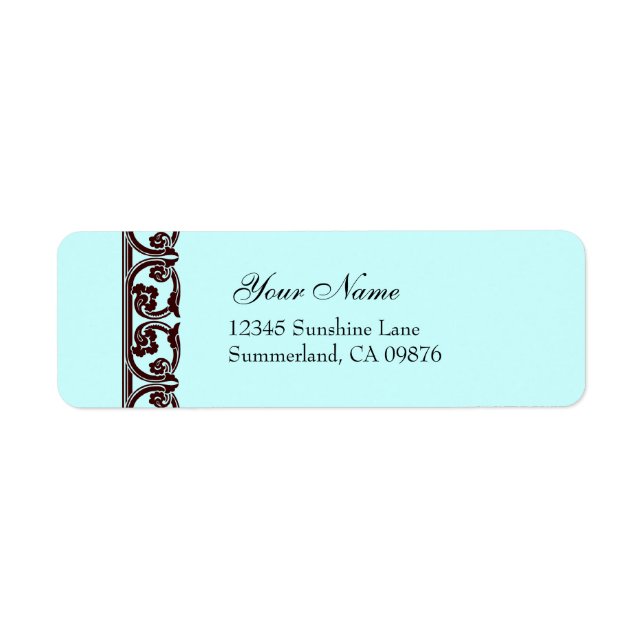 Brown Vintage Element Custom Label (Front)