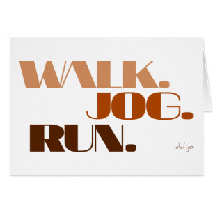 BROWN WALK JOG RUN (font CHUNKY)
