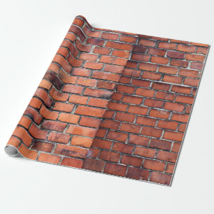 Brown wall brick wrapping paper