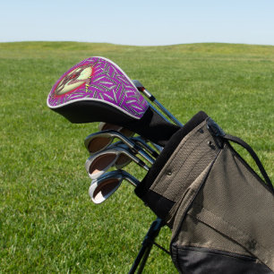 Brown Werewolf Full Moon Fierce Purple Halloween Golf Head Cover