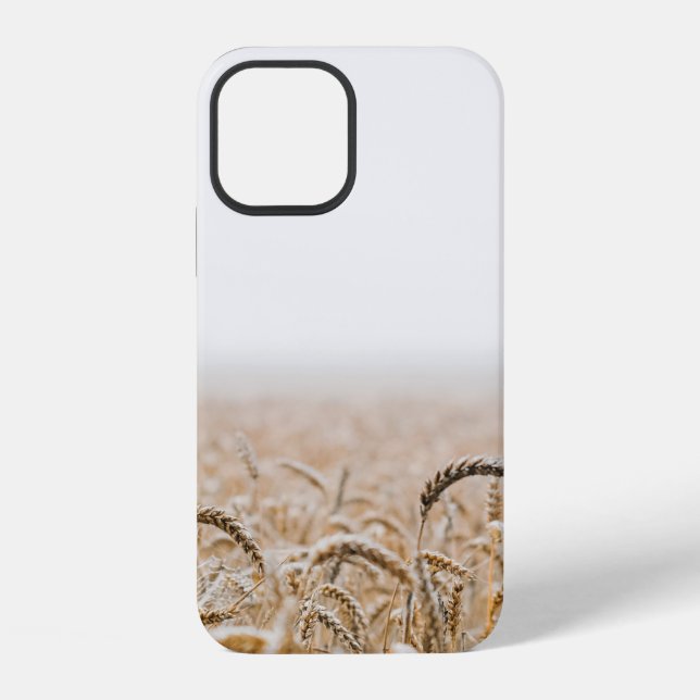 BROWN WHEAT FIELD DURING DAYTIME iPhone CASE (Back)