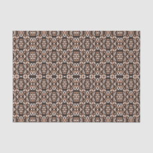 Brown, White and Black Mandala Tissue Paper