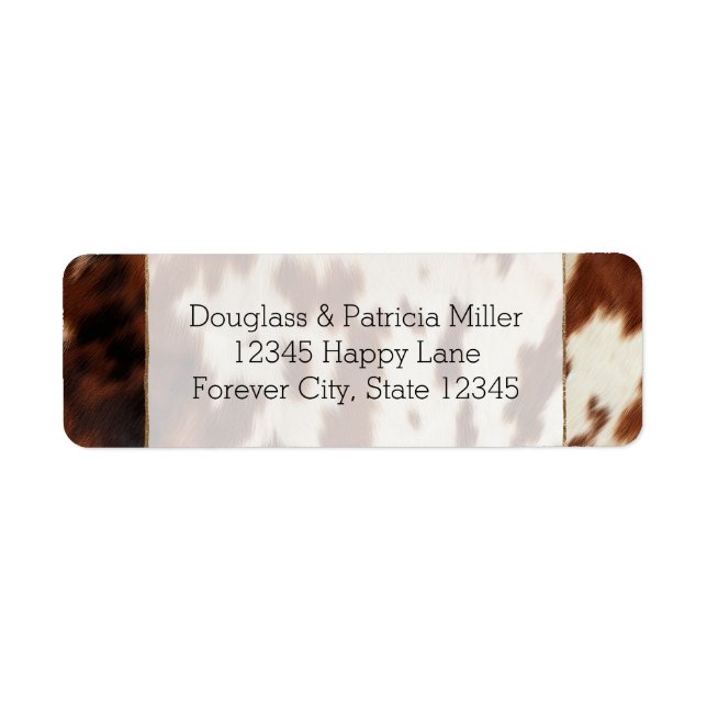 Brown White Cowhide (Front)