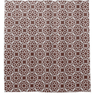 Brown White Geometric Seamless Pattern