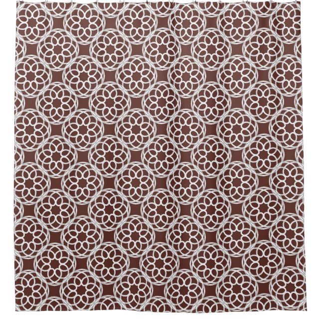 Brown White Geometric Seamless Pattern (Front)