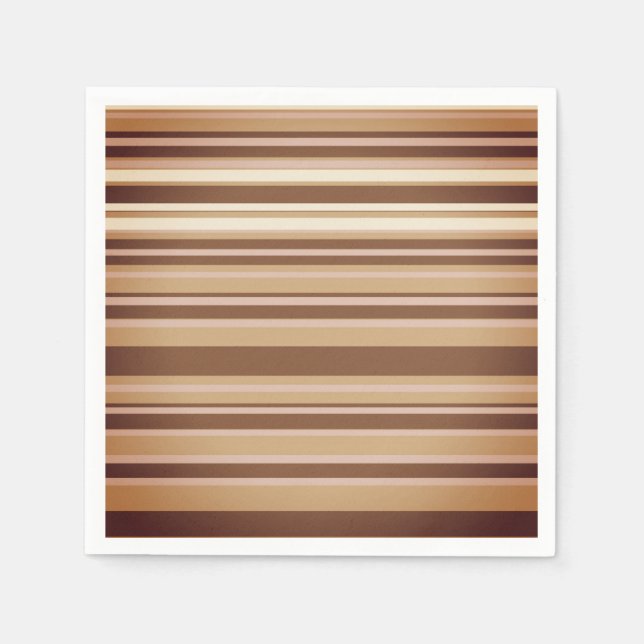 Brown & White Paper Napkins (Front)