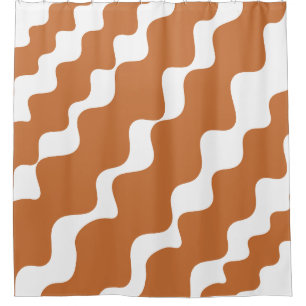 Brown white slanting waves pattern