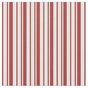 Brown & White Stripes/Lines Pattern Fabric